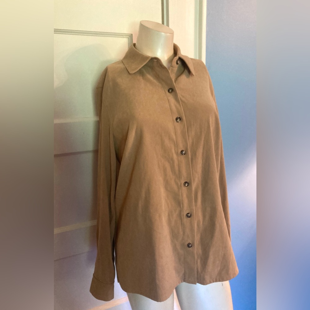 Brown Talbot’s Long Sleeve Button Down, Size Medium